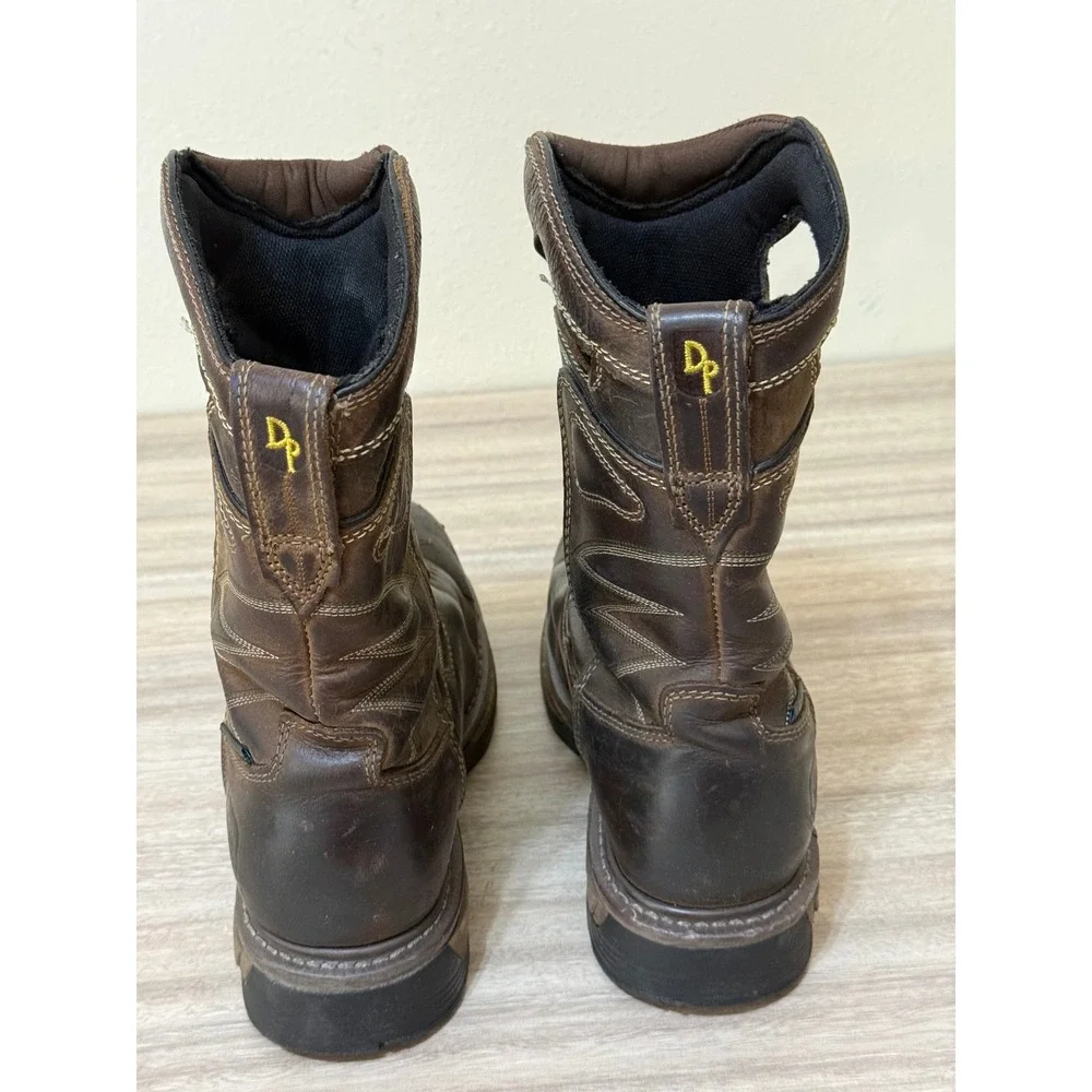 Dan Post Men Work Boots 7 Brown Leather Composite Toe Waterproof DP59424 Western